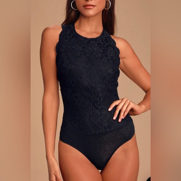 Lulus Tops - LULU'S Fantasy Black Lace Bodysuit size Large